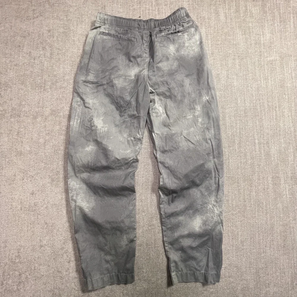Abercrombie Kids Boys Gray Acid Wash Elastic Waist Drawstring Pants 13/14